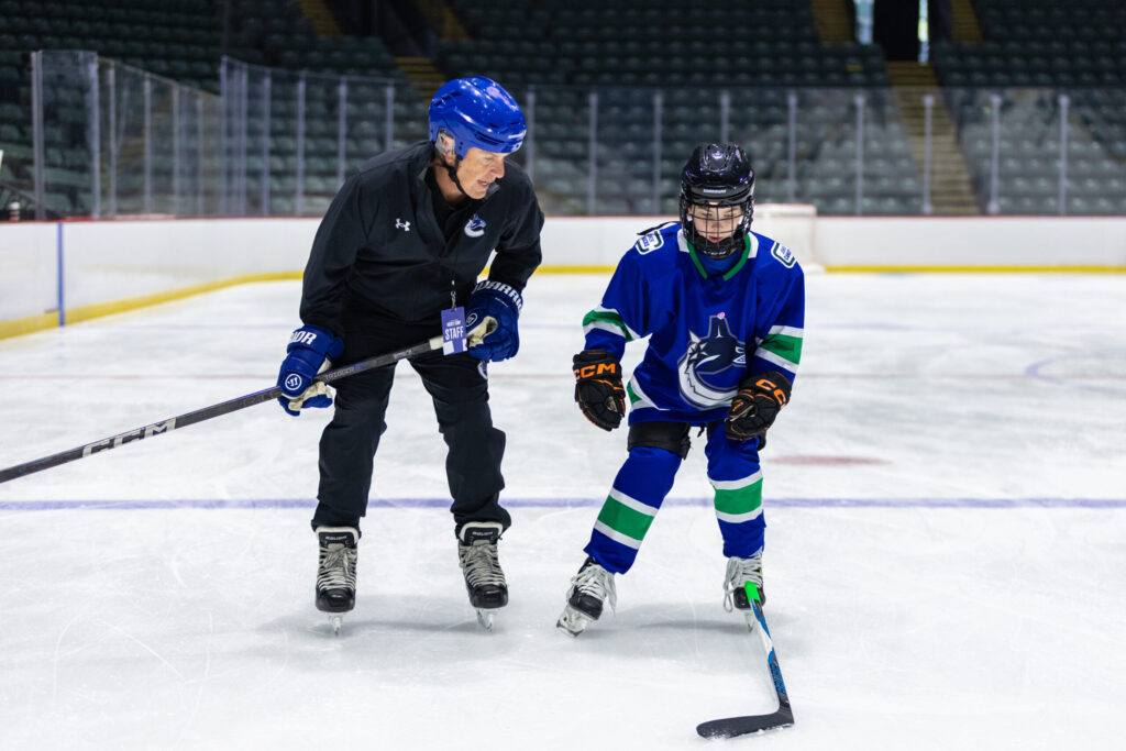 Coach one-on-one ice session
