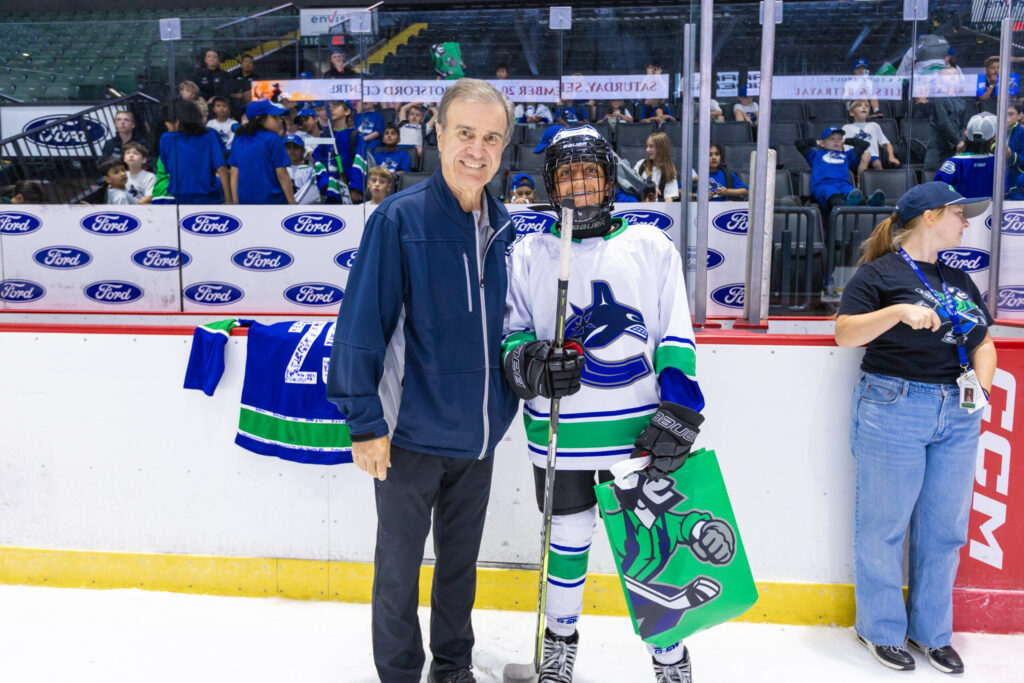 Award ceremony on ice